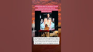 Thumbnail of Gracie Abrams Covers Taylor Swift's 'All Too Well' at LA Show! #GracieAbrams #TaylorSwift