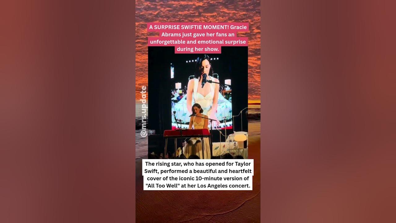 Gracie Abrams Covers Taylor Swift's 'All Too Well' at LA Show! #GracieAbrams #TaylorSwift