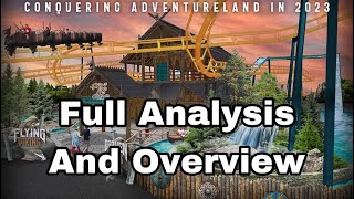 Adventureland Resort 2023 Viking Themed Roller Coaster and Log Flume Analysis and Overview