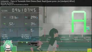 osu! - kobasolo - Haru ni Yuraredo Kimi Omou (feat. Kopi) [yura yura 194 bpm]