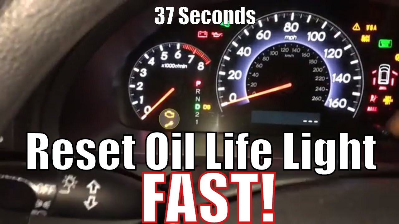 Quick!! Honda Odyssey oil light Reset Fast!! 2005 2006 2007 2008 2009