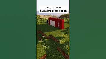 Minecraft: Password Locked Door Tutorial 🔒 | #shorts