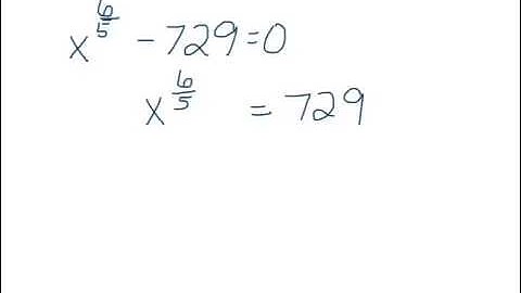 HW 1: Problem 7 Solving Equations with fractional exponents