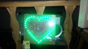 LED Trái tim RGB Full Hieu ung AVR | code | mạch