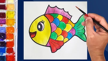 Vẽ Con Cá Đơn Giản ♥ How To Draw Draw A Fish