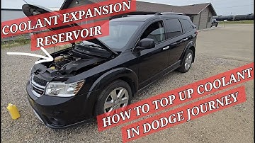 Adding coolant in 2015 Dodge Journey/coolant reservoir location/coolant expansion tank/2009-2020