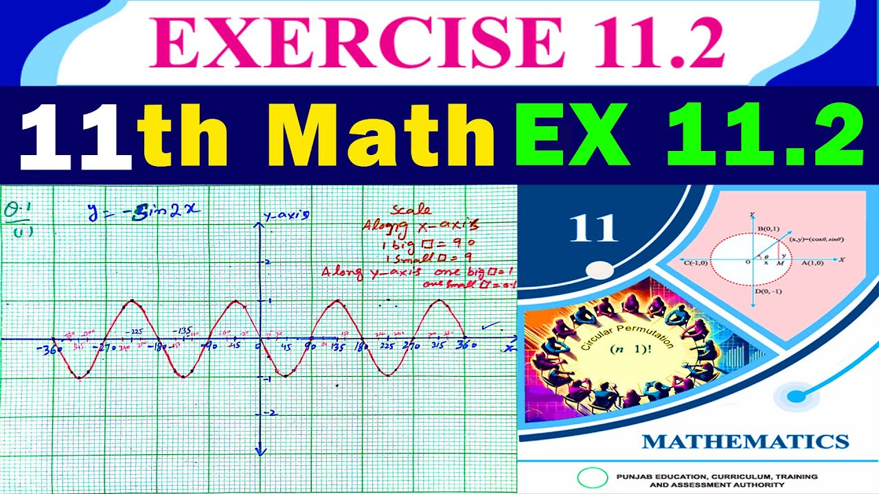 11th Class Math || 1st Year Math New Book 2025 Exercise 11.2 ...