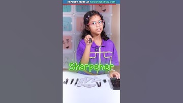 Geometry Box Tools for Kids 📐 | School Stationery Names in English | Adi Connection #shorts