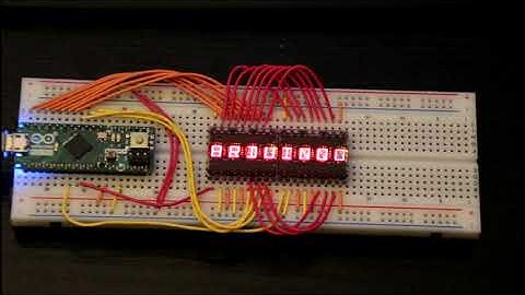 DL2416T controlled by an Arduino micro