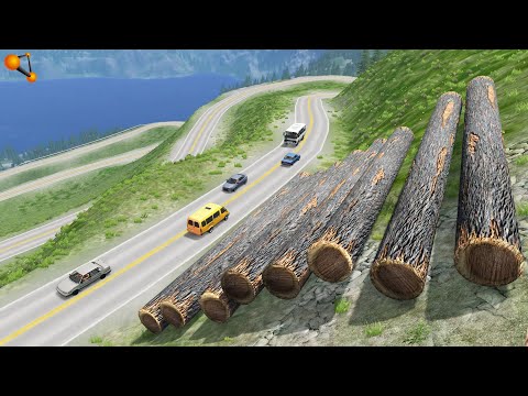 ПУНКТ НАЗНАЧЕНИЯ! БРЁВНА ВЫКАТИЛИСЬ НА ПРОЕЗЖУЮ ЧАСТЬ | BeamNG.drive