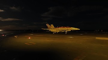 DCS World FA-18c hornet night carrier landing