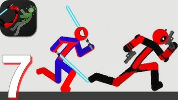 Stickman Backflip Killer 3 | Spiderman & Deadpool Skins Walkthrough Part 7 (Android Gameplay)