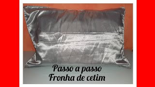 Fronha de cetim  #iniciante