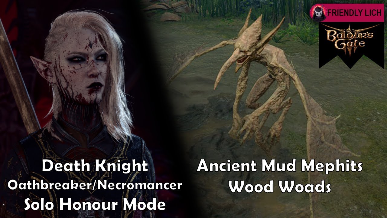 [Act 1] Solo Death Knight (pal/wiz) - Wood Woads & Ancient Mud Mephits - Honour Mode