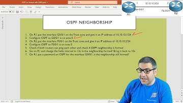 Configure basic OSPF on Juniper and manipulate the Hello packets