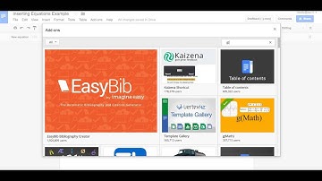 Inserting Math Equations in a Google Doc