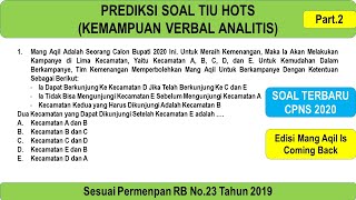 Contoh Soal Verbal Analitis