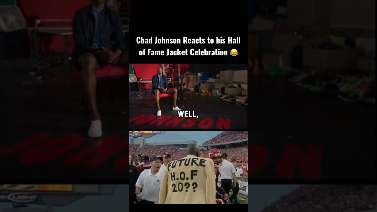 Chad Johnson Reacts to his Hall of Fame Jacket Celebration 😂