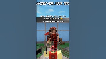 how SIMILAR are YOU TO ME? 🙈 #roblox #robloxedit #mm2