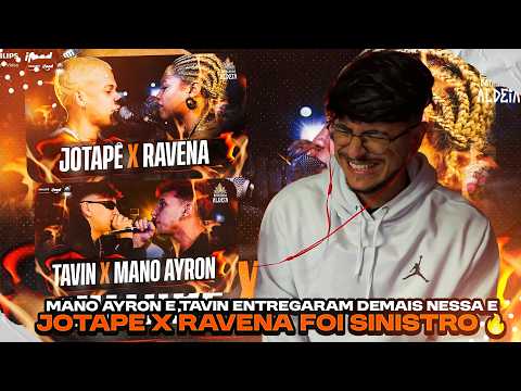 (REVANCHE DA BDA 10 ANOS) JOTAPÊ X RAVENA + MANO AYRON X TAVIN | PRIMEIRA FASE 475ª BDA | ALAN REACT