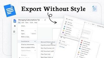 How to export google docs to plain text (Format Free)