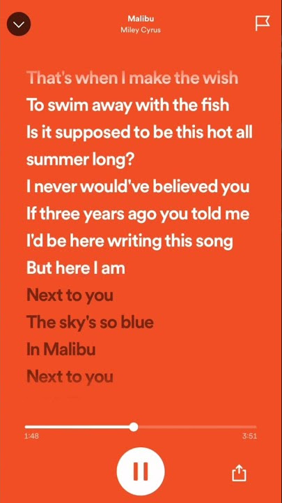 malibu by miley cyrus sped up