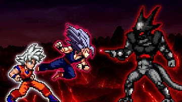 Goku DBS V3.5 OP (AF) & Gohan Beast V3 OP VS Archon OP in #Jumpforce #Mugen