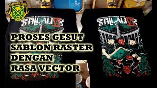 Mengintip proses Sablon Manual Kaos Annyversary Sabloner Bogor Ke-6 | Ide Usaha | Ide Bisnis