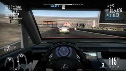 NFS:Shift, Lexus Concept quickrace gameplay