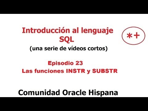 Video: ¿Qué es la función Instr en SQL?