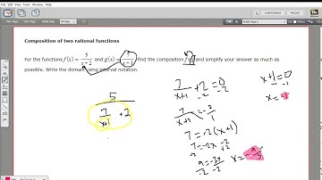 Composition of two rational functions
