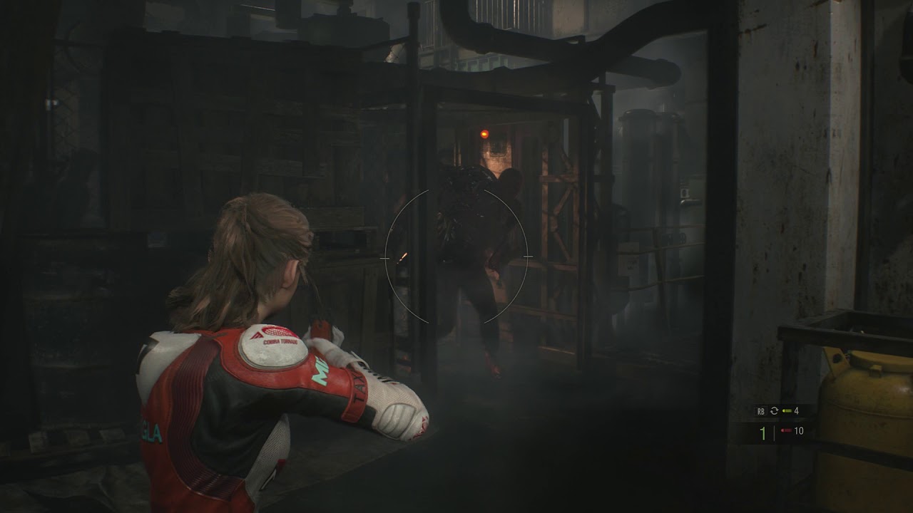 Resident Evil 2 - Underground Facility Claire B: Mutated William Birkin Bossfight & Cutscene (2019)