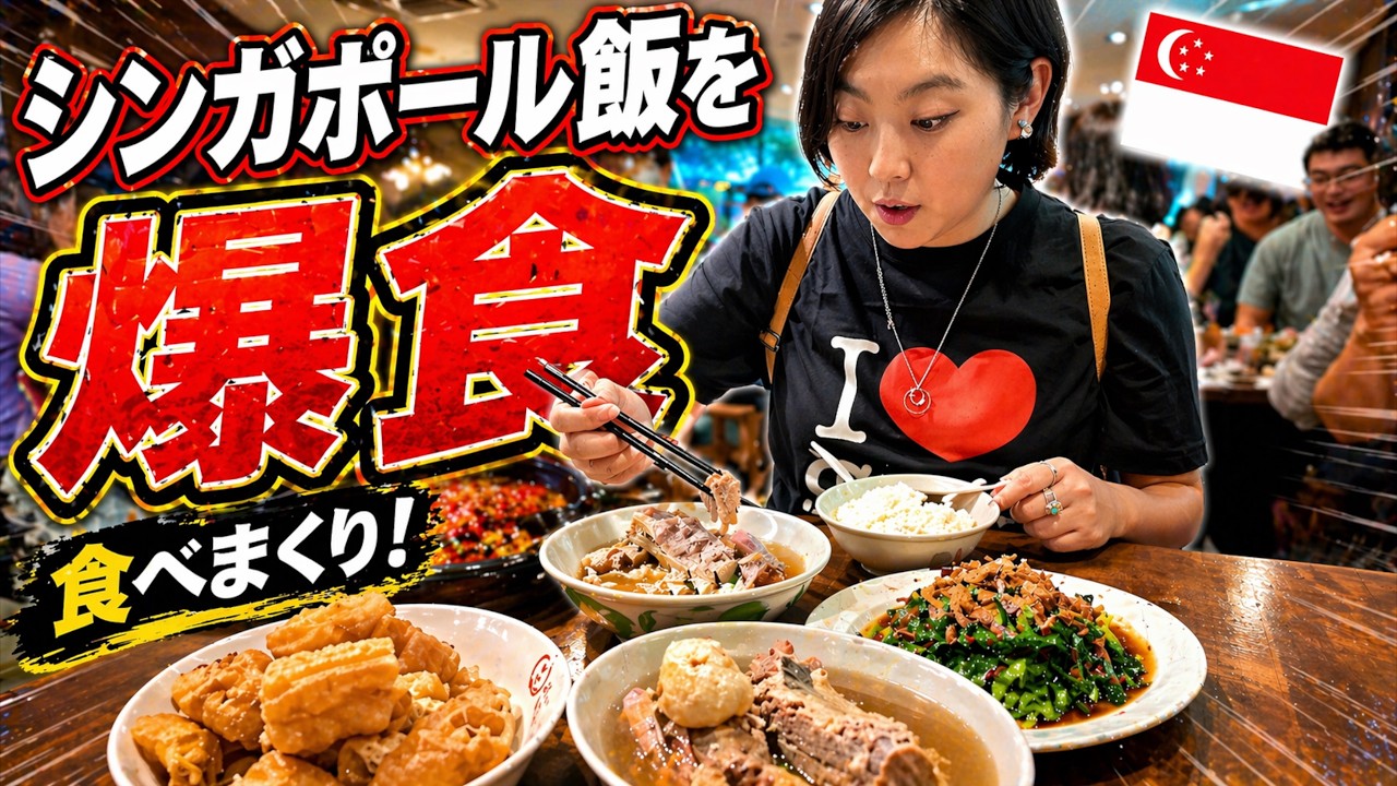 日本人は知らないシンガポールのローカル飯を爆食！ - YouTube