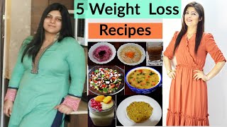 5 Weight Loss Recipes (In Hindi)| Easy / Quick Recipes For Weight Loss | Flax Seeds |Dr.Shikha Singh