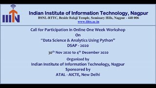 Data Science & Analytics Using Python (DSAP - 2020) Day 3 Session 7 Video