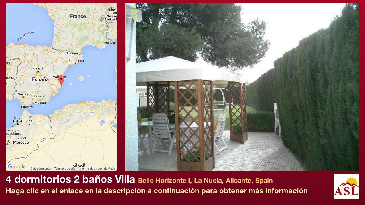 4 dormitorios 2 baños Villa se Vende en Bello Horizonte I, La Nucia, Alicante, Spain
