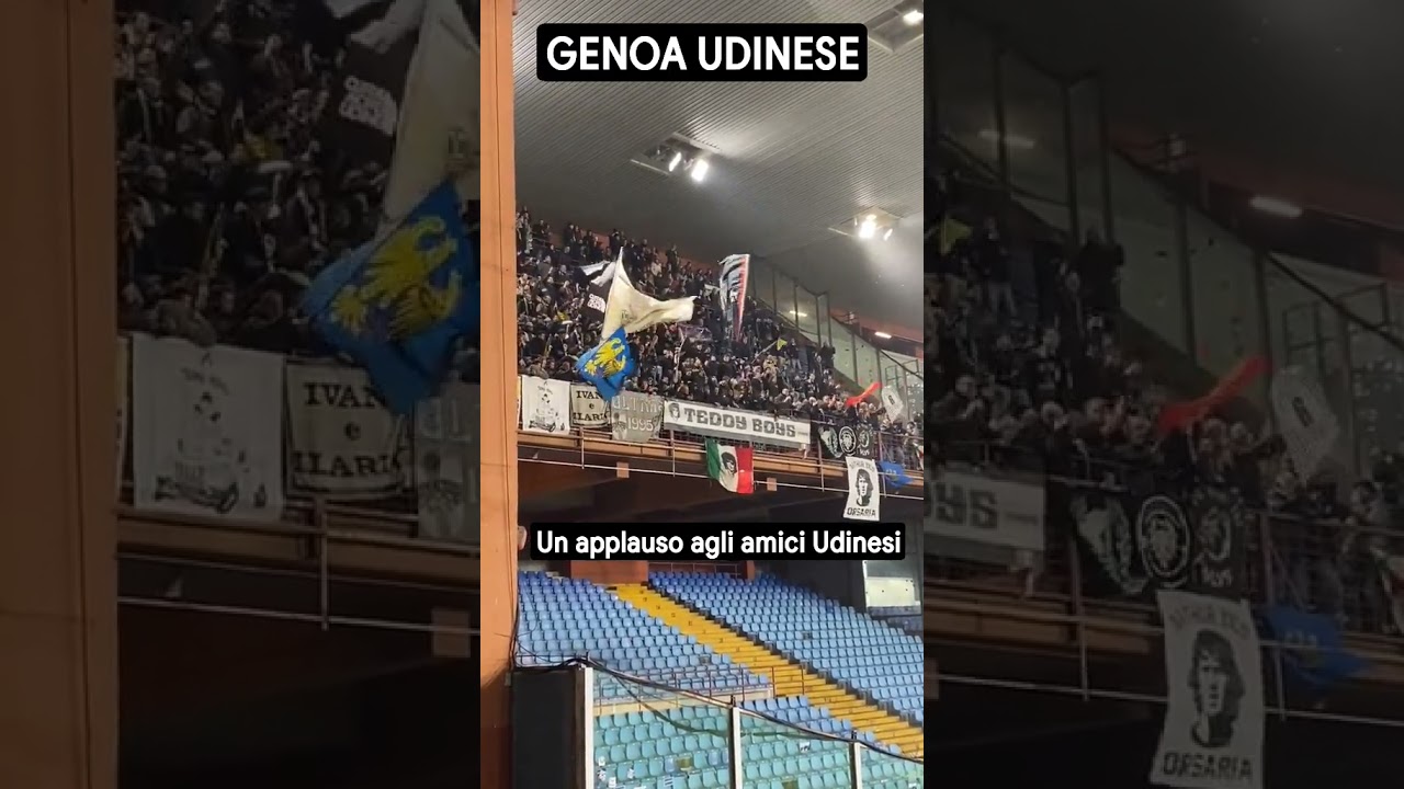 GENOA UDINESE- UN APPLAUSO AGLI AMICI UDINESI 