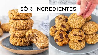 COOKIE DE AVEIA MÁGICO - sem açúcar, sem glúten, vegano (só 3 ingredientes)