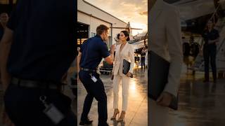 Airport Staff Humiliated a Quiet Woman… Then He  Jet#story #dramastory #richwoman #karma