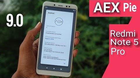 AospExtended (AEX)  Pie 9 On Redmi Note 5 Pro - Released