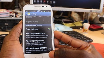 How to block text or sms messages from unknown numbers on samsung smart phones