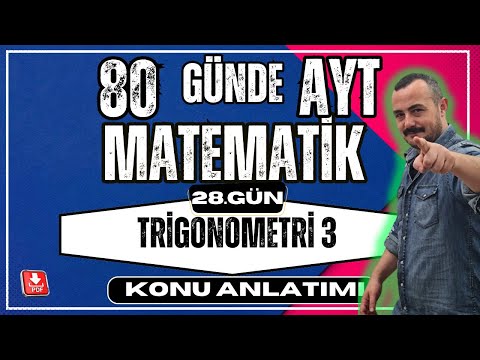🟥Trigonometri 3 ✅ Trigonometrik Fonksiyonlar| 80 Günde AYT Matematik |AYT Matematik Anlatımı💯