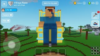 Noob King Secret House Inside - Block craft 3d: Building Game screenshot 5