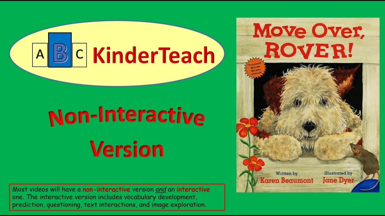 Move Over, Rover! -- Non-Interactive Read Aloud - YouTube