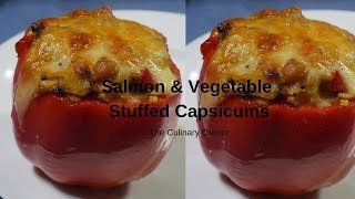 Salmon & Vegetable Stuffed Capsicums