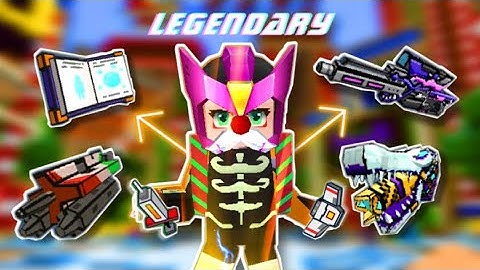 Power of LEGENDARY WEAPONS in Build And Shoot - Blockman Go