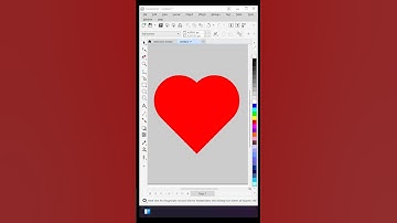 ❤️ How to Make Heart Shape in CorelDRAW | CorelDRAW Tutorial for Beginners | #coreldraw #shorts