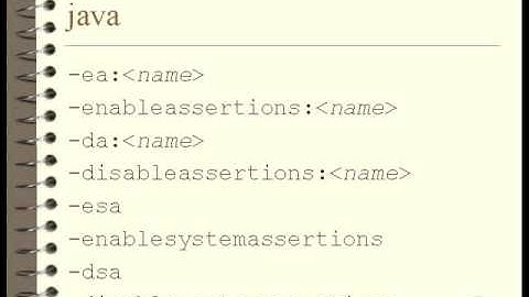 Command Line Options for Java