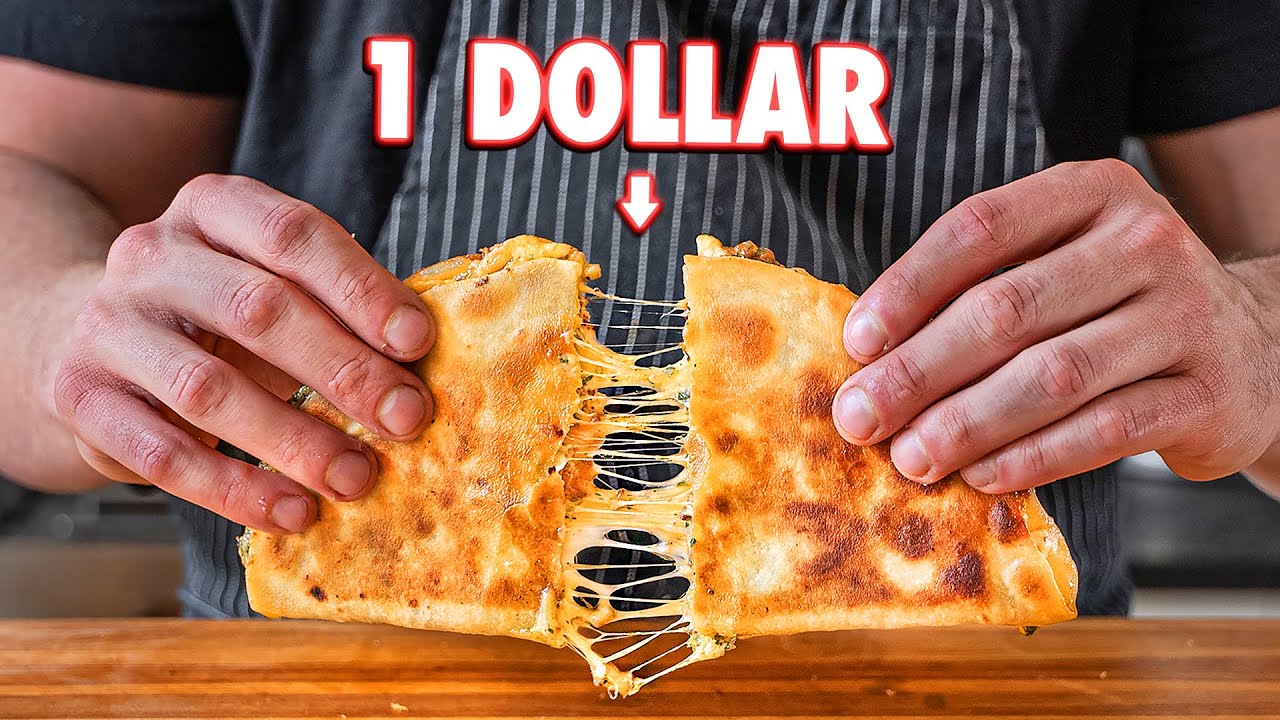 1 Dollar Gourmet Quesadilla | But Cheaper | Joshua Weissman