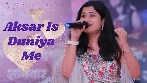 AKSAR IS DUNIYA ME | SALONI DASONDHI | ALKA YAGNIK | DHADKAN | LIVE PERFORMANCE